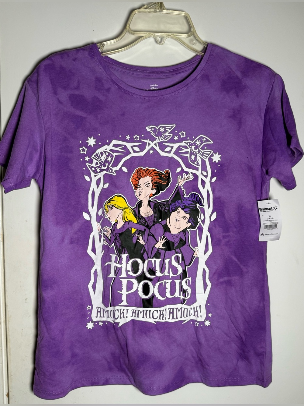 NWTs Disney Hocus Pocus graphic T-shirt w/illustration of the Sanderson sisters